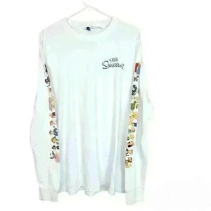 Mens Divided long sleeve men's White  shirt, size Large